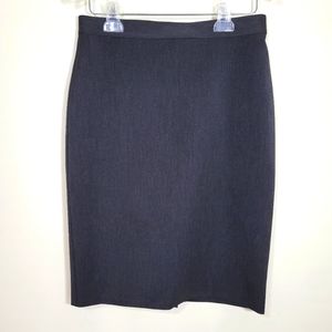 Hawes & Curtis Charcoal Stretch Twill Pencil Skirt, Women's Size US 4